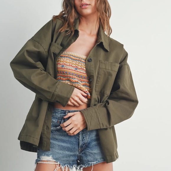 Adjustable Waist Cotton Jacket - Picture 5 of 5